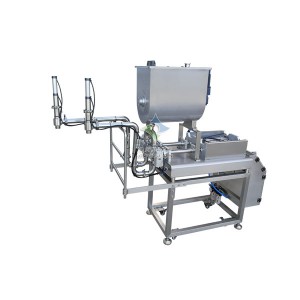 雙頭臥式榴蓮醬灌裝機、雙頭醬料拌面醬灌裝機