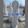 寺廟裝飾漢白玉三面觀音菩薩雕塑，曲陽石雕佛像觀音像雕塑廠家，