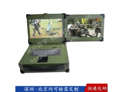 15寸雙屏工業便攜機機箱定制加固筆