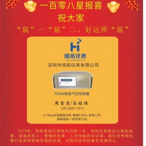 深圳市恒拓儀表總經理周雪清2020新春寄語 一百零八星報喜之地英星