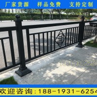 廣州人行道1.2米黑色防護(hù)欄 市政道路欄桿 鍍鋅方管護(hù)欄