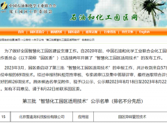 權(quán)威認可 | 雪迪龍“園區(qū)異味管控技術(shù)”入選2023年(第三批)智慧化工園區(qū)適用技術(shù)目錄