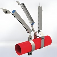 單水管側縱向抗震支架